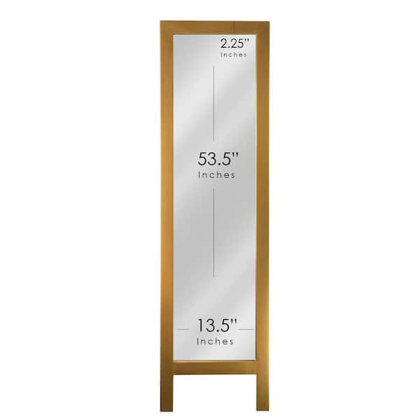 Head West 18 in. W x 64 in. H Gold Full-Size Free-Standing Easel