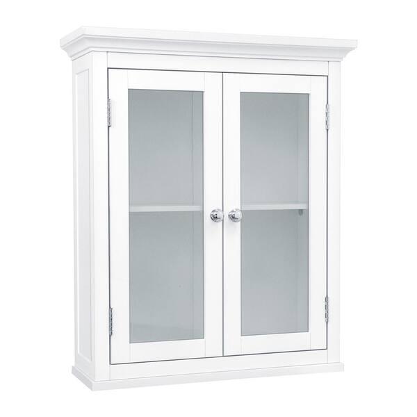 Elegant Home Fashions Wilshire 20 In W X 24 H 7 D Bathroom Storage Wall Cabinet White Hd17046 The Depot D Bathroom Storage Wall Cabinet, Bathroom Storage Wall Cabinet