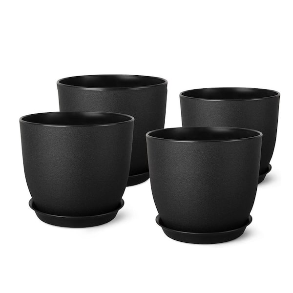 鉢・プランター SRL . DEN-3M / CE-PLANT POT BLACK Amazon.com : Yardzooks Modern Conic Planter Black 30 Inch Plant