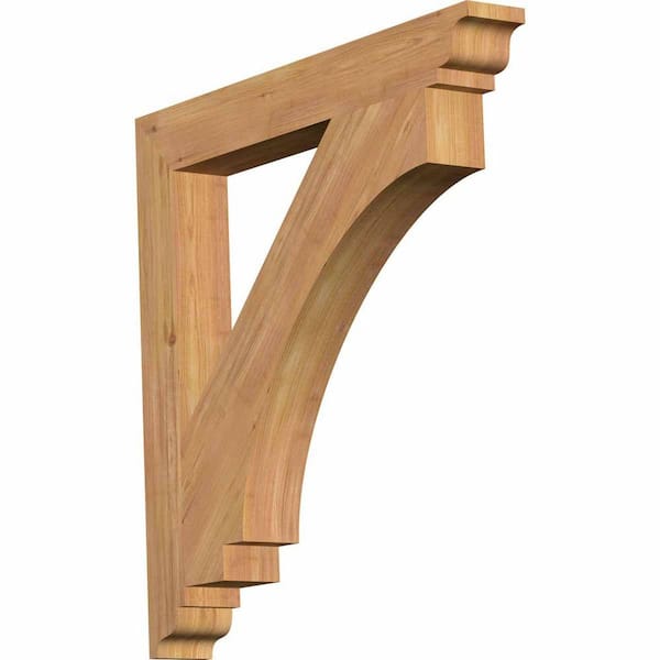 Ekena Millwork 3.5 in. x 30 in. x 30 in. Western Red Cedar Imperial Traditional Smooth Bracket