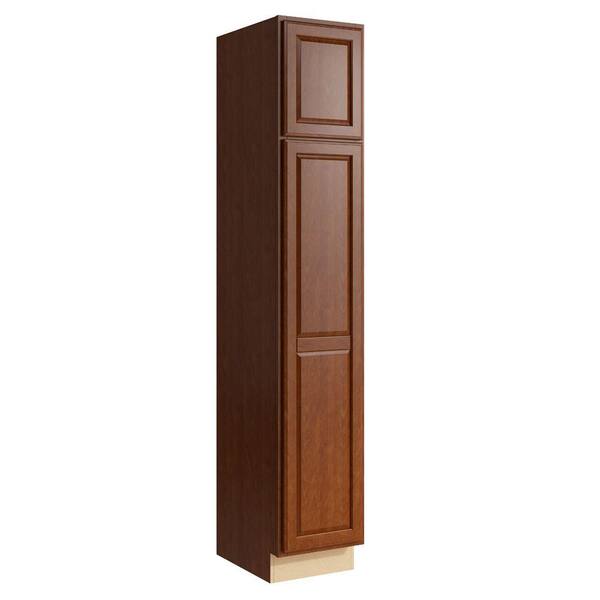 Cardell Salvo 15 in. W x 84 in. H Linen Cabinet in Nutmeg