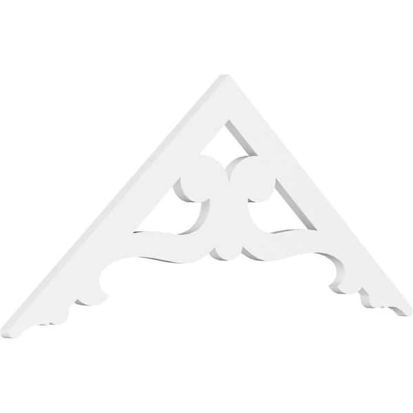 Ekena Millwork Brontes 1 in. D x 20 in. W x 48 in. L Signature Urethane Gable Pediment