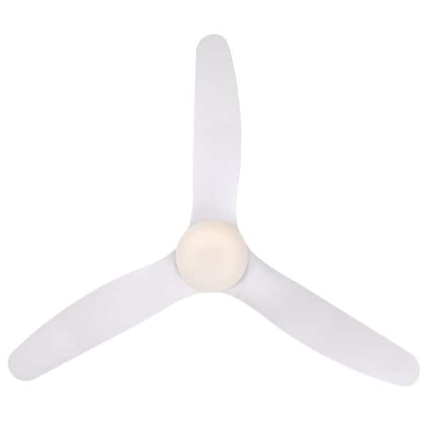 Westinghouse Carla 46 in. LED White Hugger Ceiling Fan with Light Fixture and Remote Control