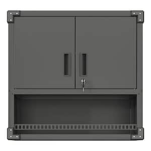 29.53 in. W x 11.81 in. D x 30.31 in. H Black Garage/Bathroom Storage Wall Cabinet with Locking Door,for Garage Workshop