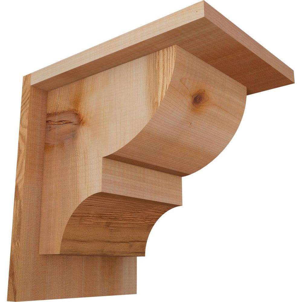 7-1/2 in. x 10 in. x 10 in. Western Red Cedar Ridgewood Smooth Corbel with Backplate price history on PriceWatchPro