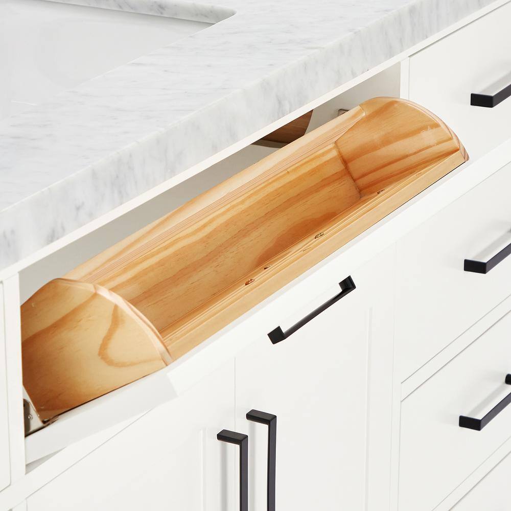 Hepburn 67" White Marble Top Freestanding Single Vanity