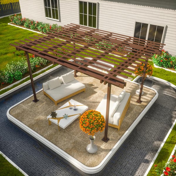 Outdoor 4X3 Aluminum Garden Pergola Aluminum Patio Roof Profiles