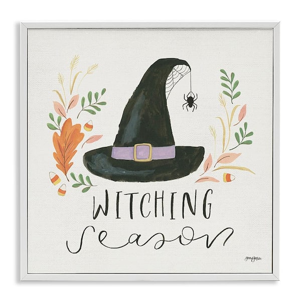 Stupell Industries Whimsical Witching Season by Jenaya Jackson 1-Piece Framed Graphic Print Typography Poster Art Print 12 in. x 12 in.