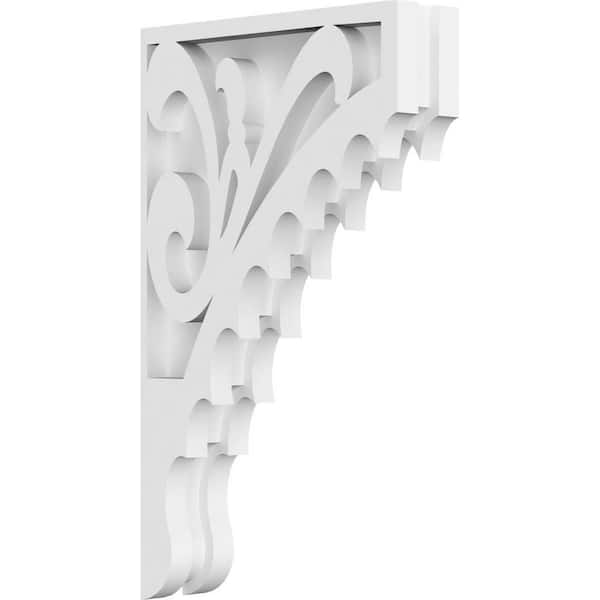 Ekena Millwork Genova 1.5 in. W x 12 in. H x 7 in. D Signature Urethane Polyurethane Corbel