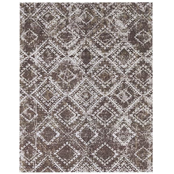 FOSS FLOORS Vintage Taupe/White 6x8 Area Rug - TPR