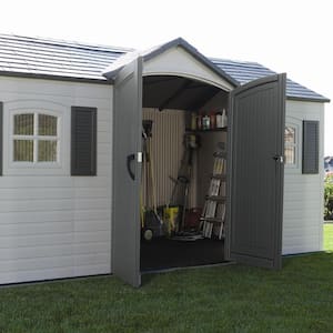 Rubbermaid 2 ft. 7 in. x 5 ft. Horizontal Resin Storage Shed FG3747SWOLVSS  - The Home Depot