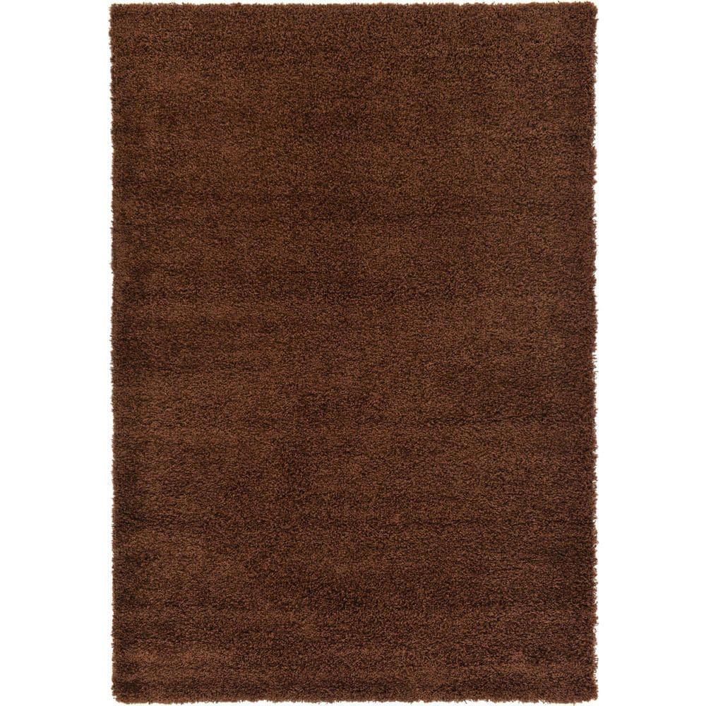Reversible Easy-Care Shag Rug 6' x 9' in Lush Blue