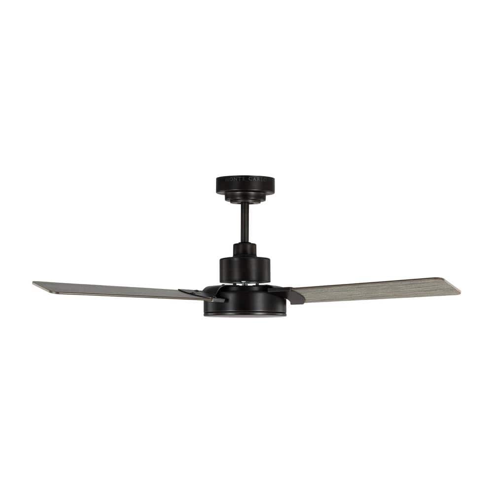Aged Pewter 44'' Ceiling Fan with Light Grey Blades