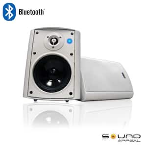 Bluetooth BT Blast 5.25 Indoor/Outdoor Weatherproof Patio Speakers (White- Pair)