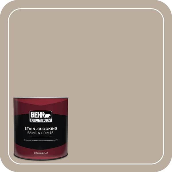 BEHR ULTRA 1 qt. Home Decorators Collection #HDC-NT-20G Montauk Sands Flat Exterior Paint & Primer