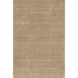 Speckled Wool-Blend Fawn 8 ft. x 10 ft. Area Rug