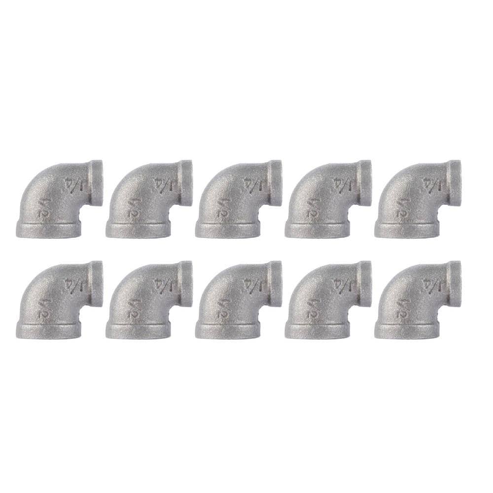 1/2 in. x 1/4 in. Black Iron Reducing 90-Degree Elbow Fitting (10-Pack) price history on PriceWatchPro