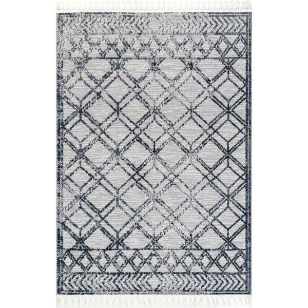 nuLOOM Ansley Light Blue 8 ft. x 11 ft. Geometric Area Rug KKLR12D