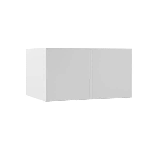 Hampton Bay Designer Series Edgeley Assembled 33x18x24 in. Wall Kitchen Cabinet in White