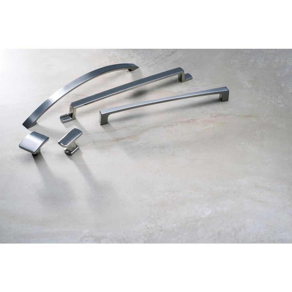 Satin Nickel Square Modern Cabinet Knob with Mounting Hardware