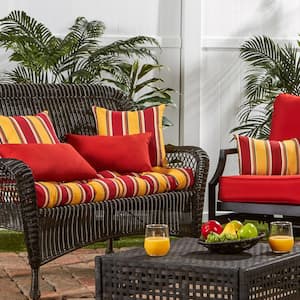 Carnival Stripe Rectangle Outdoor Swing/Bench Cushion