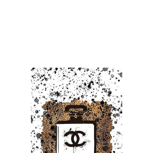 VENICE BEACH Collections Fashion Perfume Bottle, Animale Print by Fairchild Paris 1 Piece Unframed Canvas Drawing Print 20 in. x 30 in.