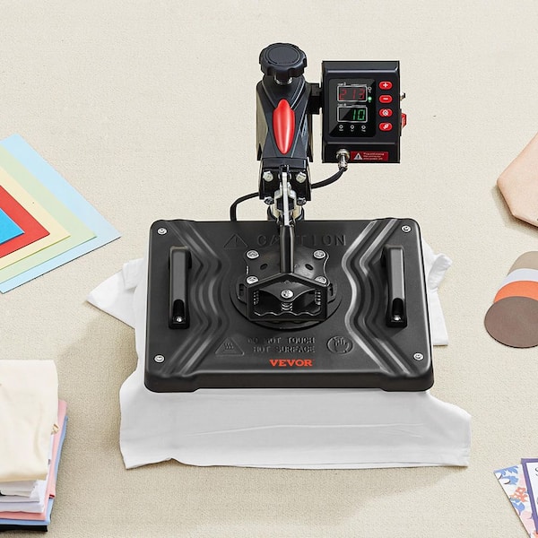 Heat Press 5 in 1 Heat Press Machine 12x15 Clamshell Sublimation Transfer Printer 900W Vinyl Heat Press