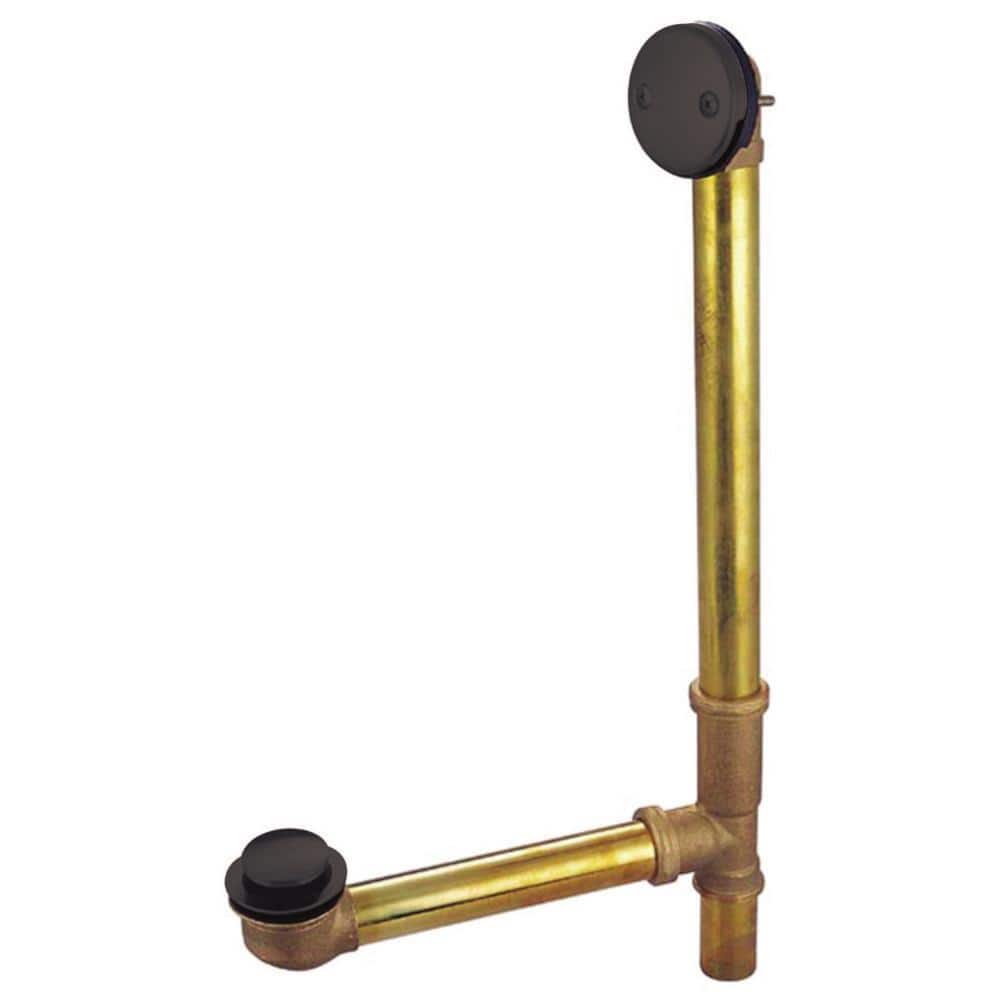 Oil-Rubbed Bronze Kingston Brass Lift and Turn Tub Drain Kit Oil-Rubbed Bronze Kingston Brass Lift and Turn Tub Drain Kit