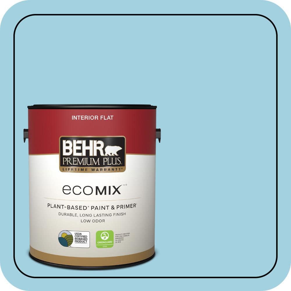 1 gal. #M480-3 Bengal Blue Flat EcoMix Plant-Based Interior Paint & Primer price history on PriceWatchPro