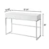 William's Home Furnishing Juni 48 in. White Standard Rectangle Wood ...