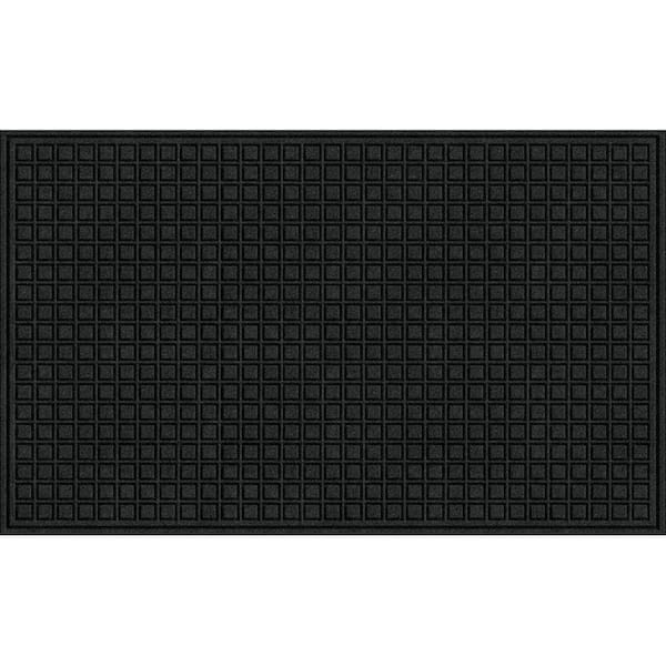 TrafficMaster Black 36 in. x 60 in. Synthetic Fiber and Recycled Rubber Commercial Door Mat
