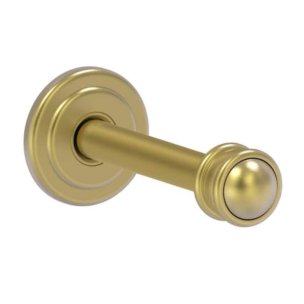 Carolina Collection 3.75 in. Retractable Wall Hook in Satin Closet Rod