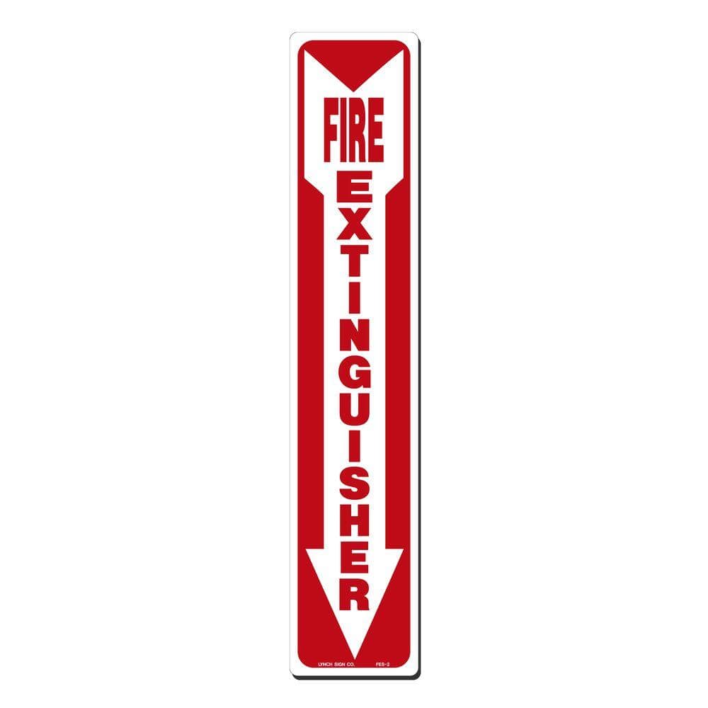 UPC 762529011362 product image for 4 in. x 20 in. Fire Extinguisher with Arrow Down Sign Printed on More Durable, T | upcitemdb.com