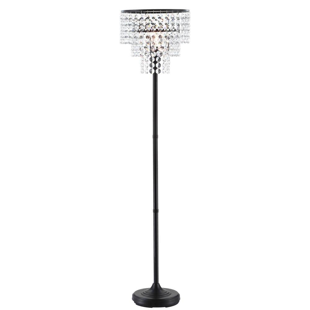 Juliette 60" Bronze Crystal Transitional Glam Floor Lamp