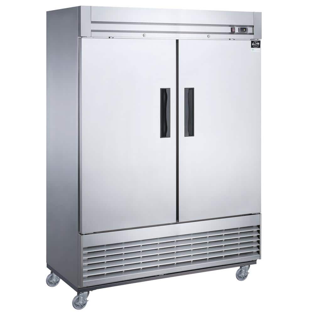 Elite Kitchen Supply 40.7 cu. ft. Auto-Defrost Commercial Upright Reach-in Freezer in Stainless Steel, Silver