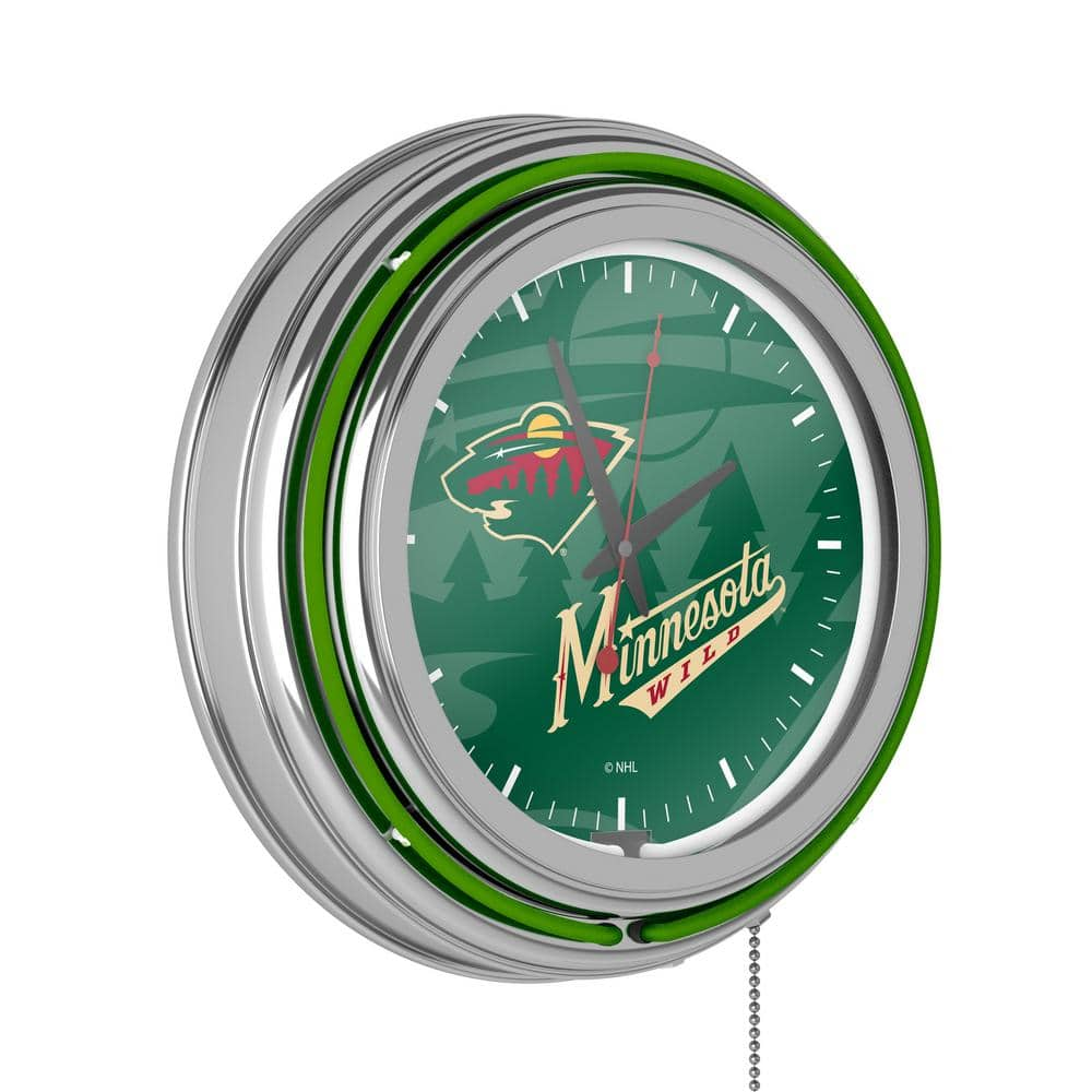 Minnesota Twins: Retro Lighted Wall Clock - The Fan-Brand