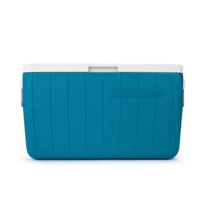 Chiller 48 qt. Hard Sided Cooler with 2-Way Handles in Deep Ocean for Beach Outdoor Camping