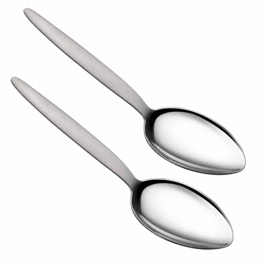 Numhew 2-Pack 9 in. Stainless Steel Chef Kunz Spoon for Solid
