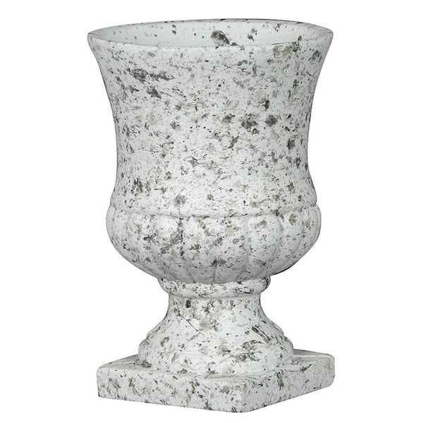 Classic Home & Garden 4.5 in. Granite Cement Remus Urn Planter