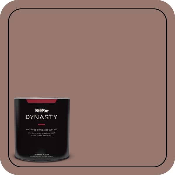 BEHR DYNASTY 1 qt. #N160-5 Chocolate Delight One-Coat Hide Matte Interior Stain-Blocking Paint and Primer