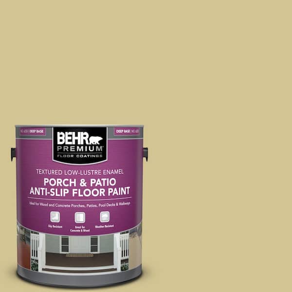 BEHR PREMIUM 1 gal. #M310-4 Almondine Textured Low-Lustre Enamel Interior/Exterior Porch and Patio Anti-Slip Floor Paint