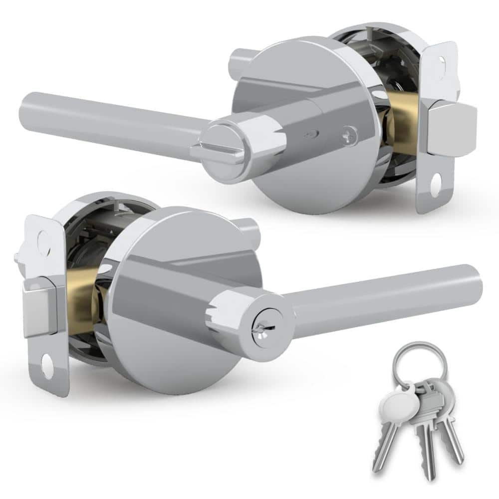Ronn Entrance Entry Lever Door Handle, Polished Chrome price history on PriceWatchPro