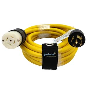 25 ft. 12/5 20 Amp 120/208V 5-Prong Indoor/Outdoor NEMA L21-20 Extension Cord (L21-20P to L21-20R), Yellow