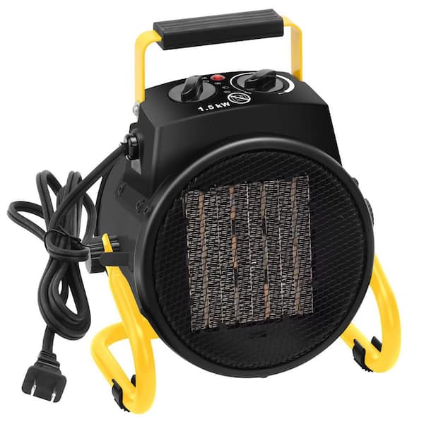 1500W Indoor/Outdoor Electric Space Heater w Overheat Protection, 3 Modes, Fast Heating for Patio Garage Greenhouse