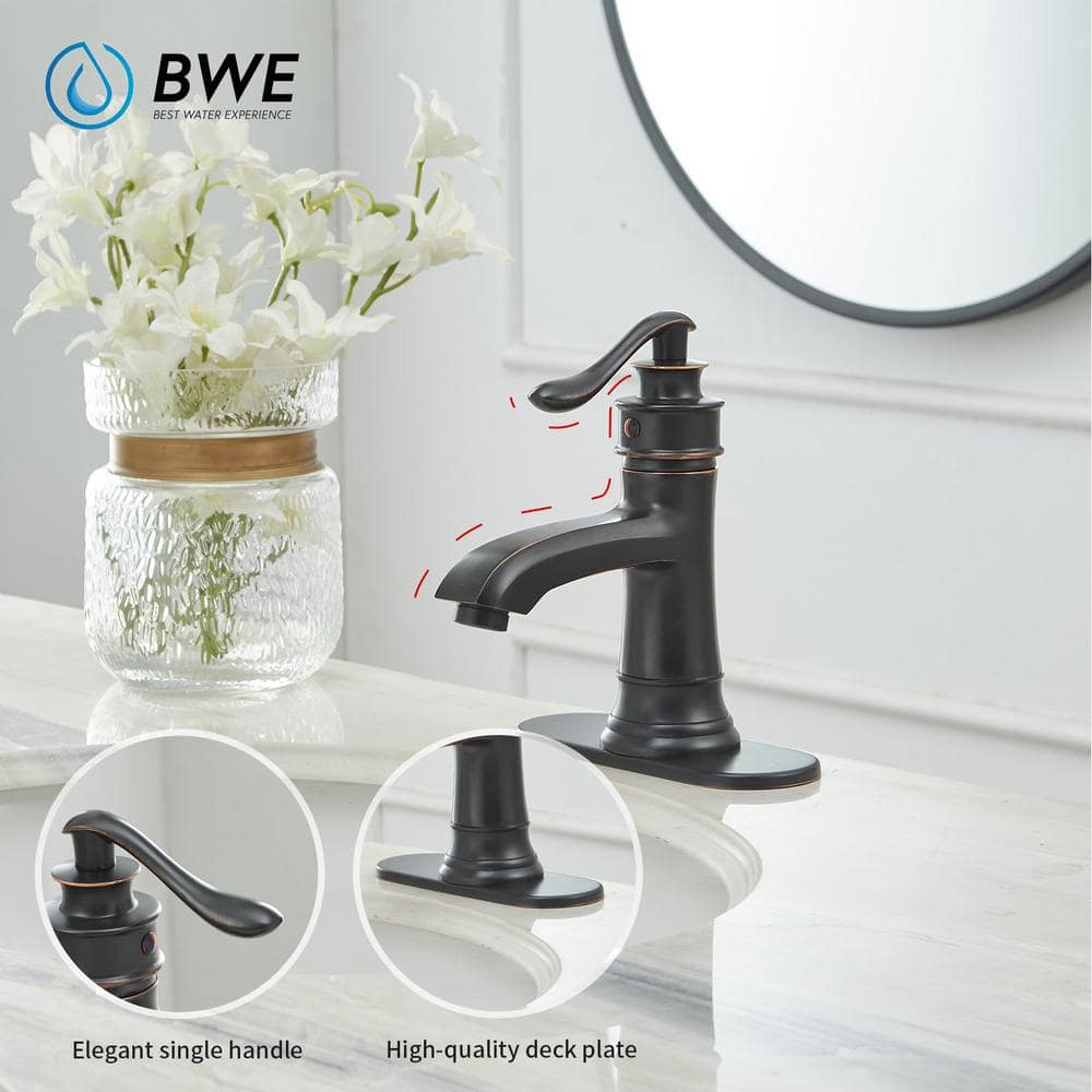Oil Rubbed Bronze Single Handle Bathroom Faucet with Matte Finish
