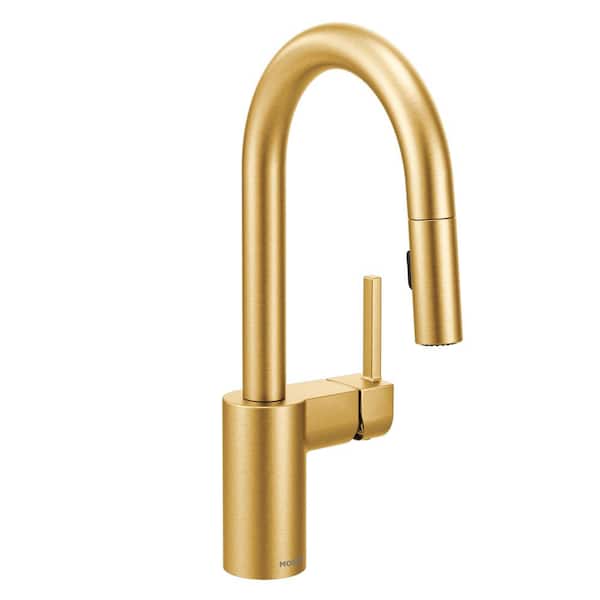Align Single-Handle Bar Faucet Featuring Reflex and Power Clean in Brushed Gold