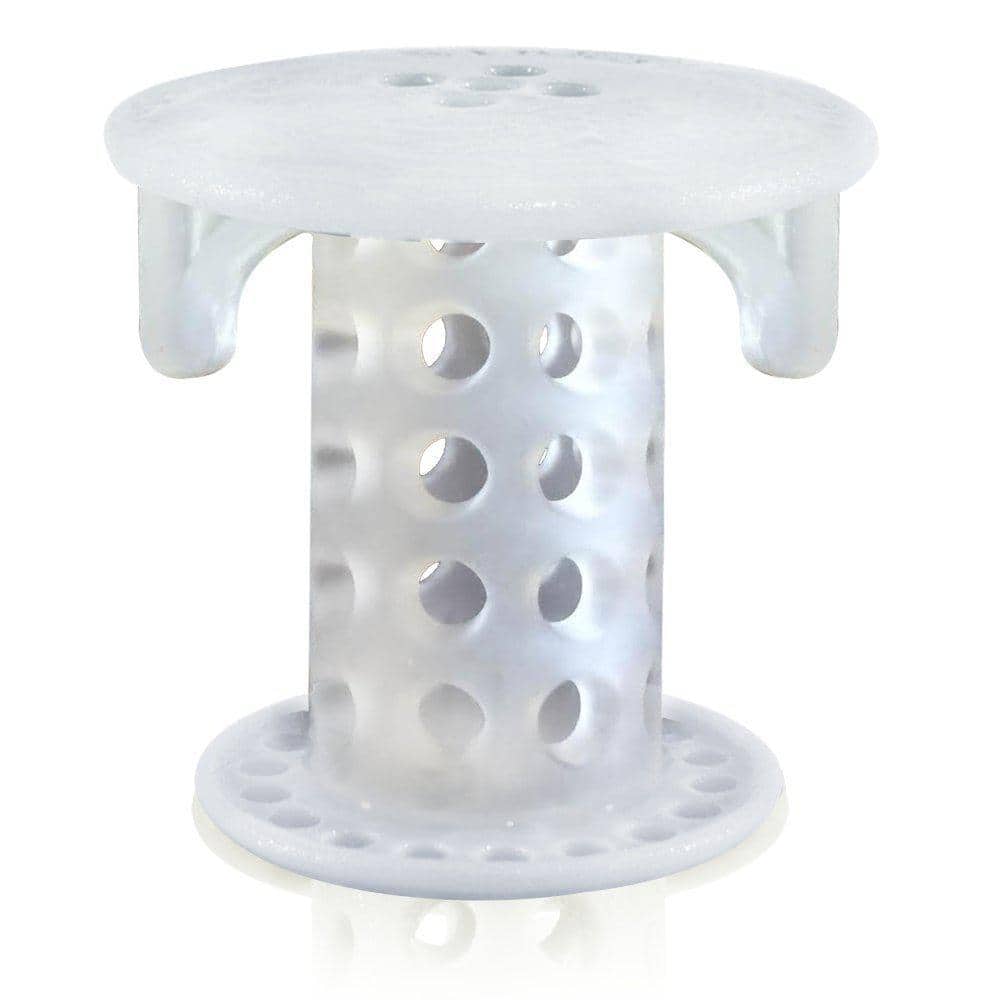 Tubshroom 1 In 125 In Bathroom Sink Drain Protector Hair Catcher In Clear Sscle988 The Home Depot