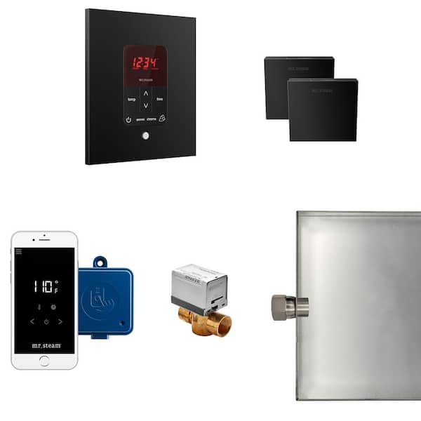Mr. Steam Butler Max Package Square in Matte Black