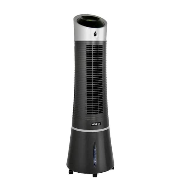 Luma Comfort 250 CFM 3-Speed 2-In-1 Compact Design Evaporative Cooler (Swamp Cooler) and Tower Fan for 100 sq. ft. - Black