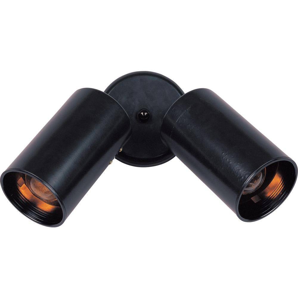 Modern Black Aluminum Dual Directional Flood Light